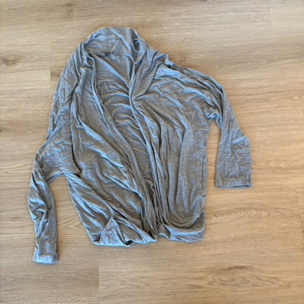 prAna Gray  Yoga Wrap Sweater Cardigan Size 3X